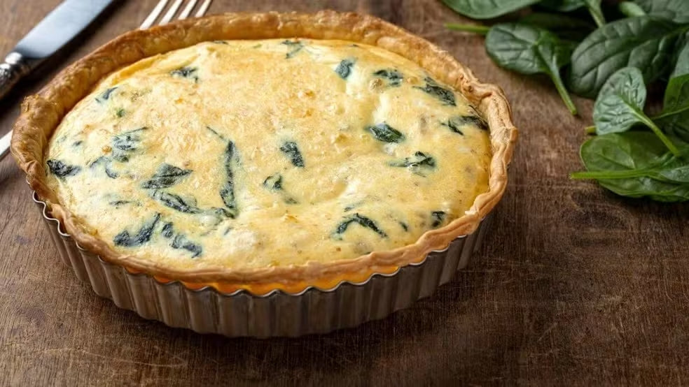 Quiche de Espinafre - Médio (6 fatias)
